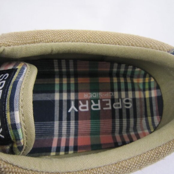 SPERRY Top-Sider Mens Canvas Shoes Light Brown Size 10 - Picture 14 of 14
